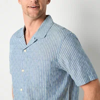 Frye and Co. Mens Regular Fit Short Sleeve Button-Down Shirt