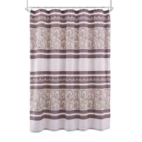 Broadhaven Paisley Stripe Shower Curtain