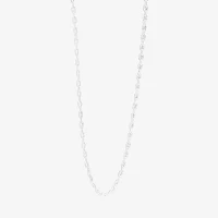 Silver Reflections Pure Silver Over Brass 18 Inch Bead Chain Necklace