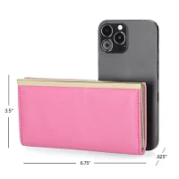 Mundi Slim Clutch Womens RFID Blocking Fold Wallet