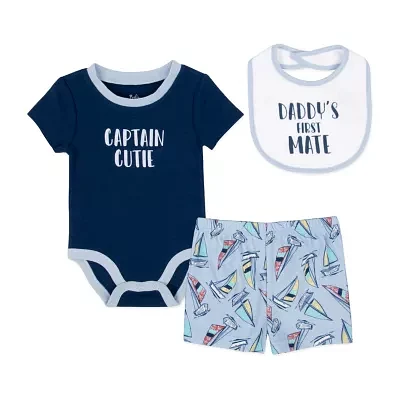 Baby Essentials Boys 3-pc. Short Set