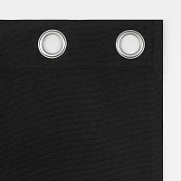 Sun Zero Atmosphere Grommet Top 100% Blackout Single Curtain Panels