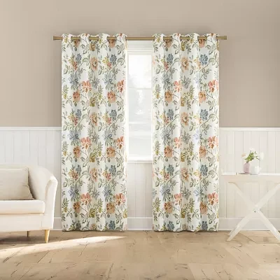 Sun Zero Atmosphere Blanchette Grommet Top 100% Blackout Single Curtain Panels