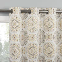 Sun Zero Atmosphere Melrose 100% Blackout Grommet Top Single Curtain Panel