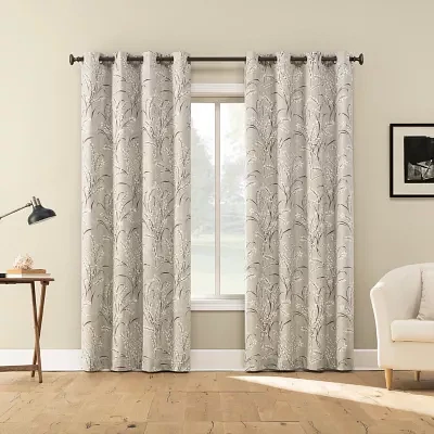 Sun Zero Atmosphere Darley Grommet Top 100% Blackout Single Curtain Panels