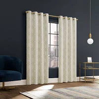 Sun Zero Atmosphere Davenport Grommet Top 100% Blackout Single Curtain Panels