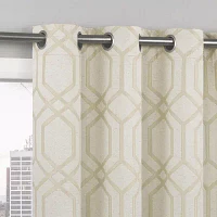 Sun Zero Atmosphere Davenport Grommet Top 100% Blackout Single Curtain Panels