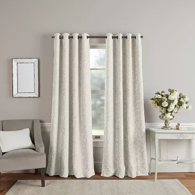 Martha Stewart Acadia Grommet Top Blackout Single Curtain Panels