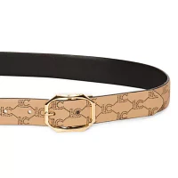 Liz Claiborne 30mm Reversible Geo Flip Womens Belt