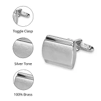 J. Ferrar Silver Etched Cuff Links Cufflinks