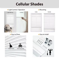 Cut-to-Width Cordless Top-Down Bottom-Up Light-Filtering Shade