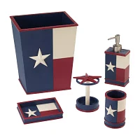 Avanti Texas Flag Trash Cans