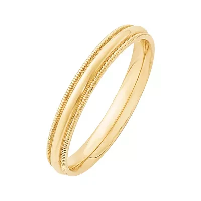 3MM 14K Gold Wedding Band