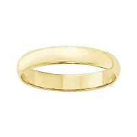 4MM 10K Gold Wedding Band