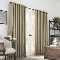 JCPenney Home Pasadena Embroidery Blackout Grommet Top Single Curtain Panel