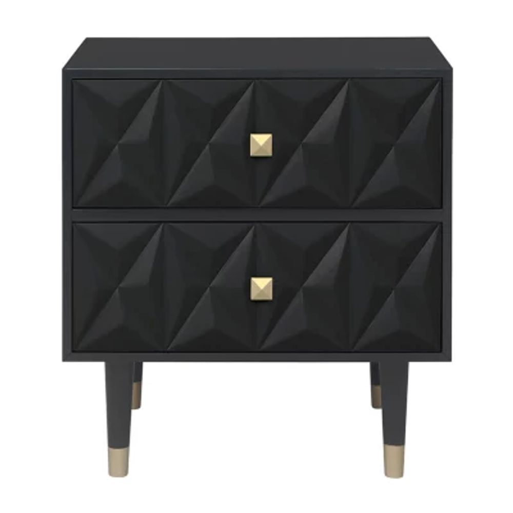 Imperial Bedroom Collection 2-Drawer Nightstand