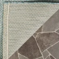 Safavieh Courtyard Collection Flora Geometric Indoor/Outdoor Area Rug