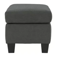 Signature Design by Ashley® Living Room Collection Upholstered Ottoman