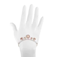 Bijoux Bar Delicates Rose Tone Link Charm Bracelet