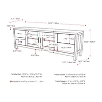 Hollywood Living Room Accents TV Stand