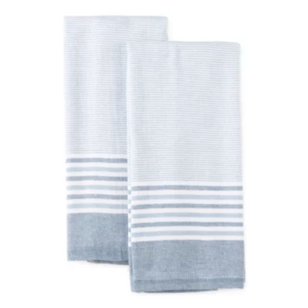 Cooks Haru Stripe Dual Purpose 2-pc Kitchen Towel