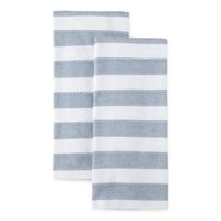 Chambray Stripe Dual Purpose 2-pc Kitchen Towel Set