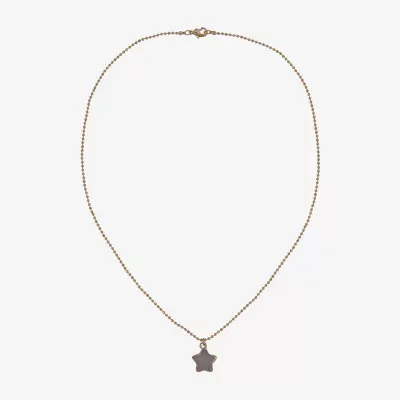 Sparkle Allure Semi-Precious Quartz 18 Inch Bead Star Pendant Necklace