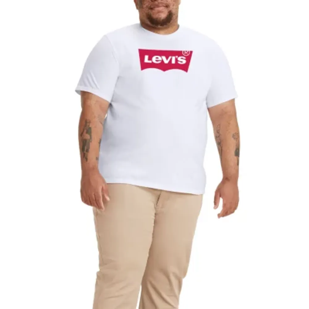 Levi's Big and Tall Mens Crew Neck Short Sleeve Regular Fit Graphic T-Shirt