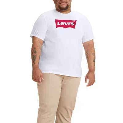 Levi's Big and Tall Mens Crew Neck Short Sleeve Regular Fit Graphic T-Shirt