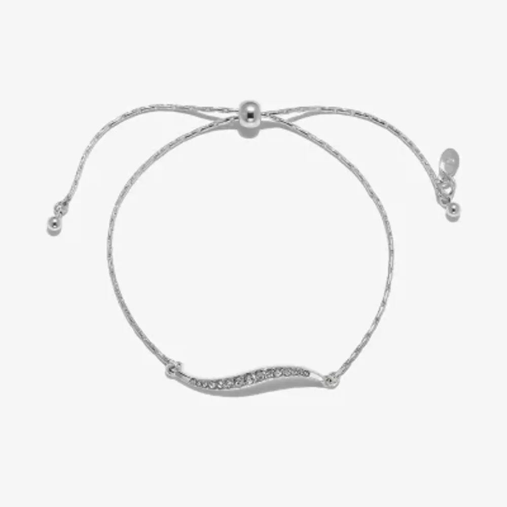 Bijoux Bar Pave Curved Bar Bolo Bracelet