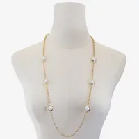 Liz Claiborne 34 Inch Cable Round Strand Necklace