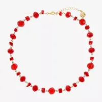 Liz Claiborne 17 Inch Round Collar Necklace