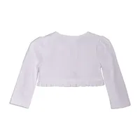 Bonnie Jean Baby Girls Crew Neck Long Sleeve Cardigan