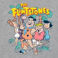 The Flinstones Mens Crew Neck Short Sleeve Regular Fit Graphic T-Shirt