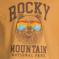 Rocky Mountains Mens Crew Neck Short Sleeve Regular Fit Graphic T-Shirt