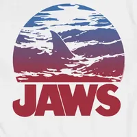 Jaws Mens Crew Neck Short Sleeve Regular Fit Graphic T-Shirt