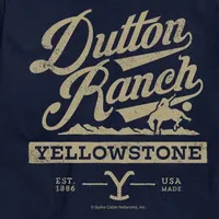 Yellowstone Mens Crew Neck Short Sleeve Regular Fit Graphic T-Shirt