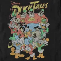 Mens Crew Neck Short Sleeve Classic Fit Duck Tales Graphic T-Shirt