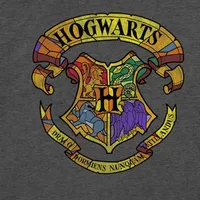 Hogwarts Crest Mens Crew Neck Short Sleeve Regular Fit Harry Potter Graphic T-Shirt