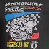 Mario Kart Racing Team Mens Crew Neck Short Sleeve Regular Fit Graphic T-Shirt