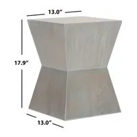 Lotem Curved Square Top Accent Table