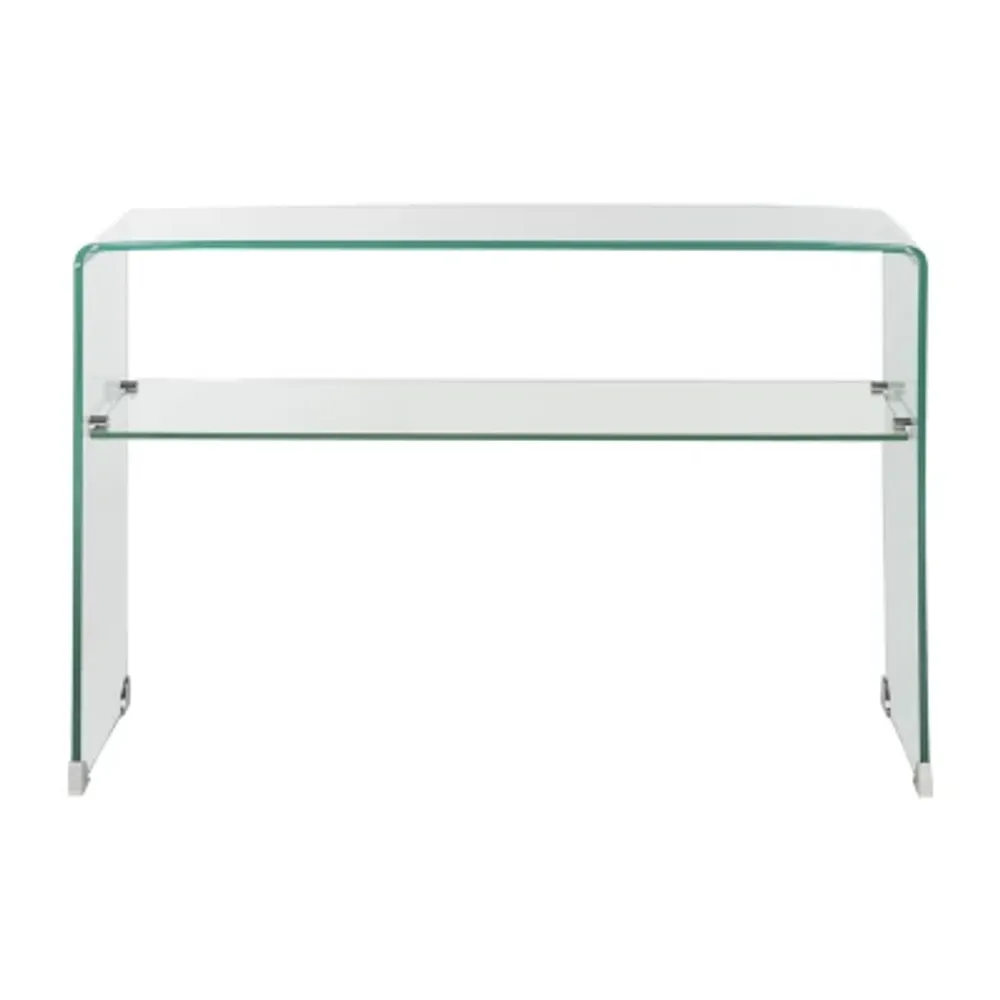 Hollis Tempered Glass Console Table