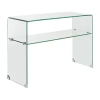 Hollis Tempered Glass Console Table