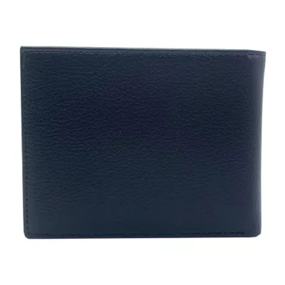 J. Ferrar Leather Pebble Slim Bifold Mens Slim Fold Wallet