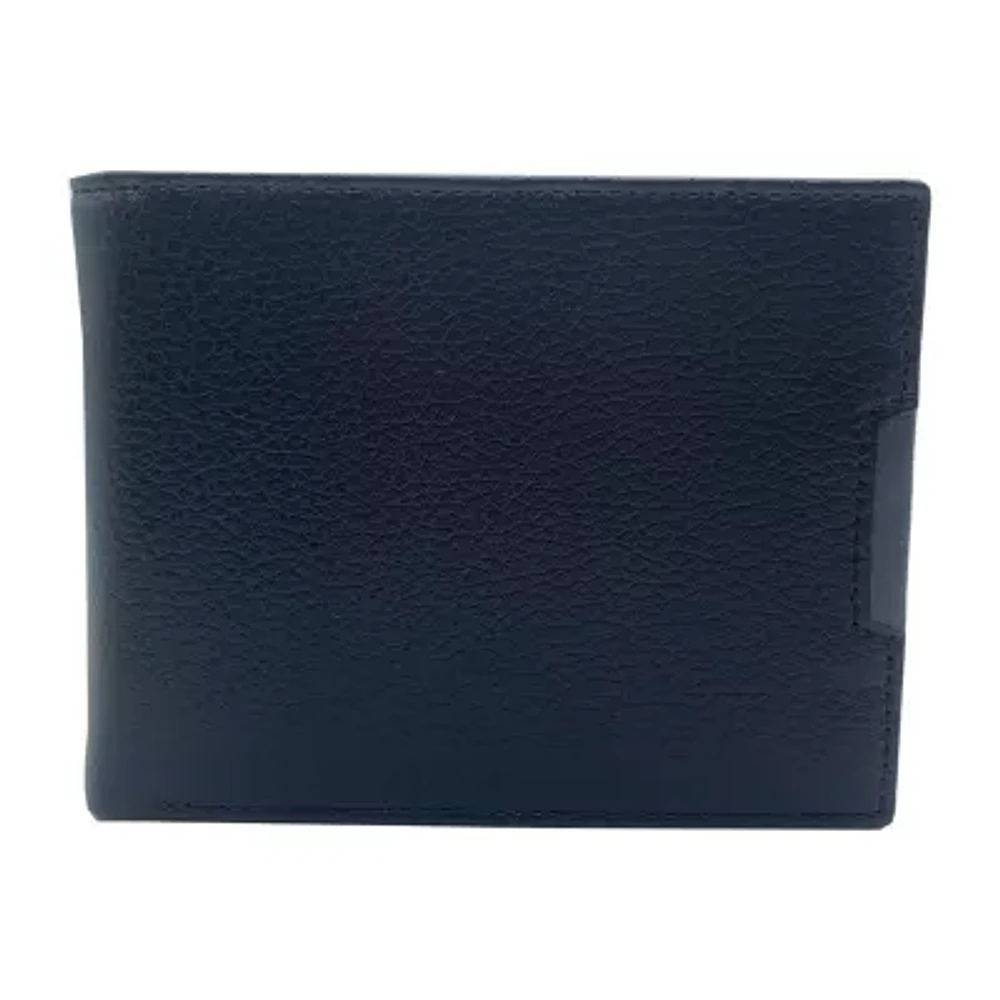 J. Ferrar Leather Pebble Slim Bifold Mens Slim Fold Wallet