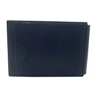 Stafford Leather Magnetic Card Case Mens Slim Fold Wallet