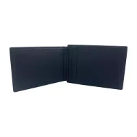 Stafford Leather Magnetic Card Case Mens Slim Fold Wallet