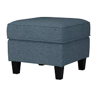 Cushioned Upholstered Ottoman