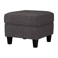 Cushioned Upholstered Ottoman