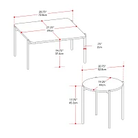 Versatile 2-Piece Coffee Table Set